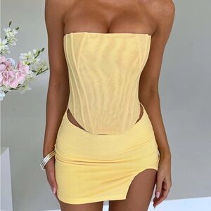 Babyboo Cami Corset Top and Alina Mini Skirt. Corset is XS and Skirt is a Small.